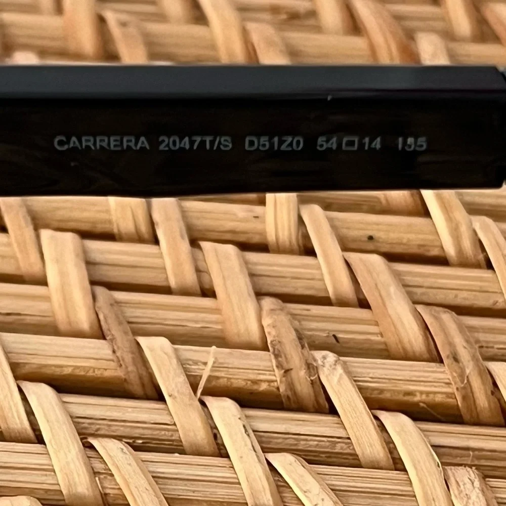 New Carrera 2047T/S Blue Black Sunglasses Lightweight Mirror Lens Rectangle NWOT - Picture 9 of 13